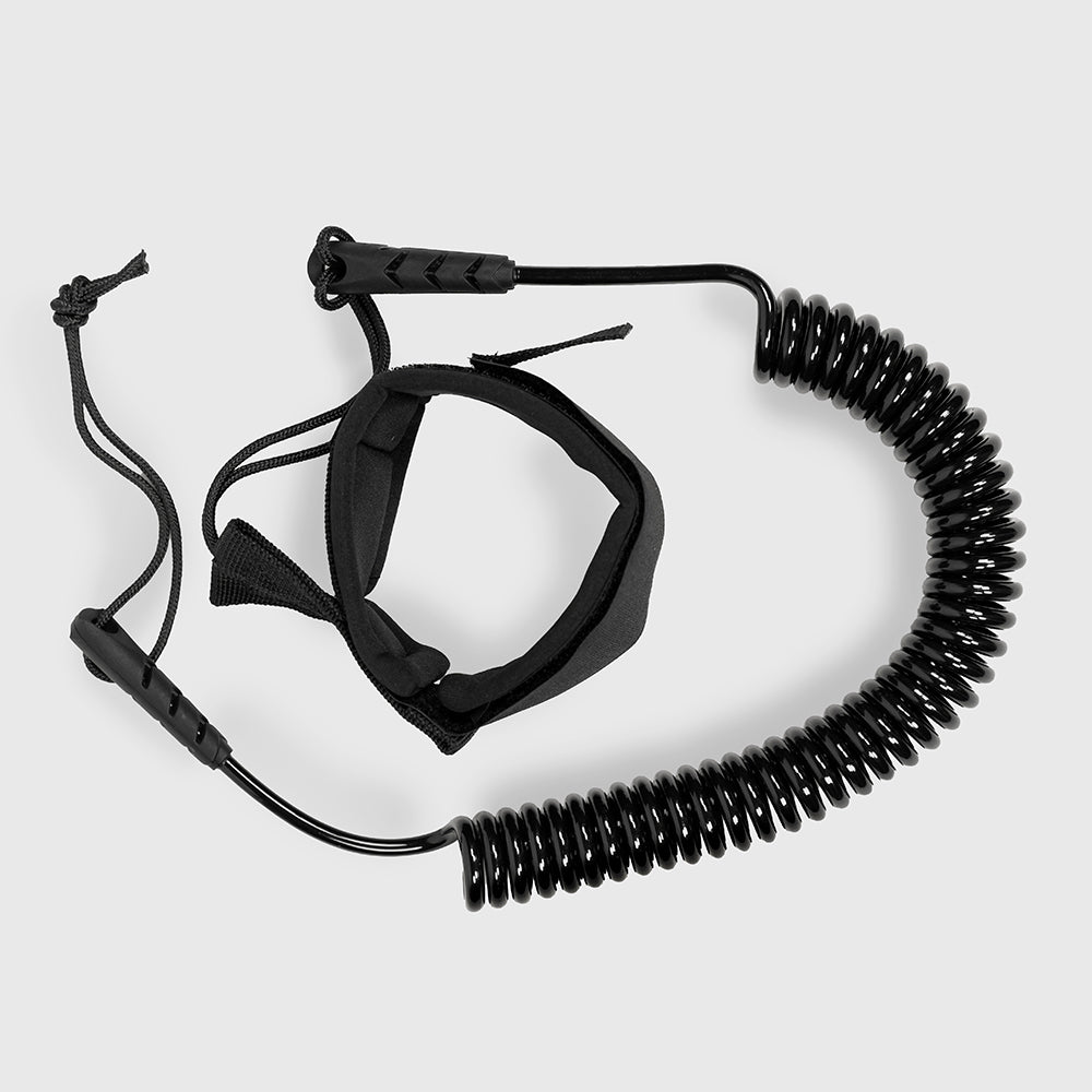 Coiled SUP Leash (Black)