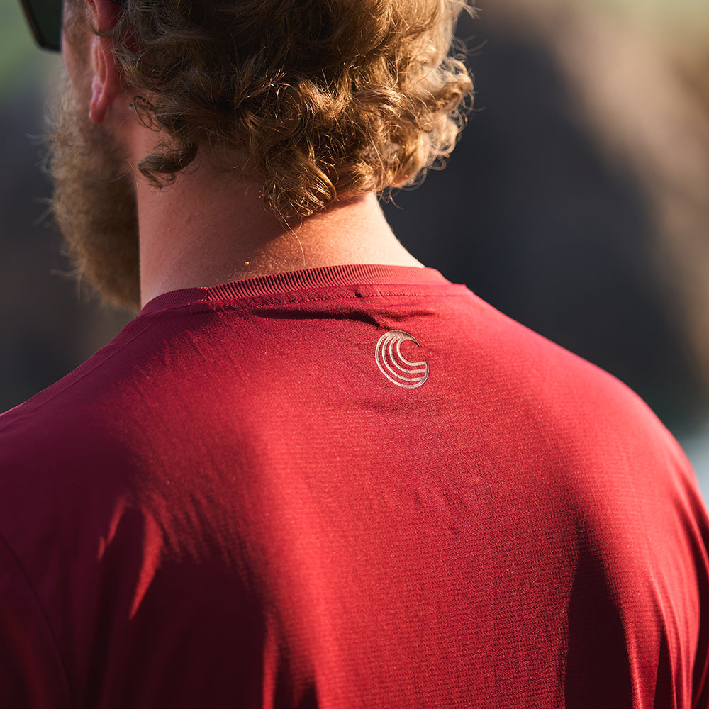 Samphire - Mens Breeze T-Shirt (Deep Red)