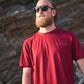 Samphire - Mens Breeze T-Shirt (Deep Red)
