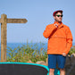 Samphire - Mens Seafoam Jacket (Sunset Orange)