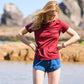 Samphire - Womens Breeze T-Shirt (Deep Red)