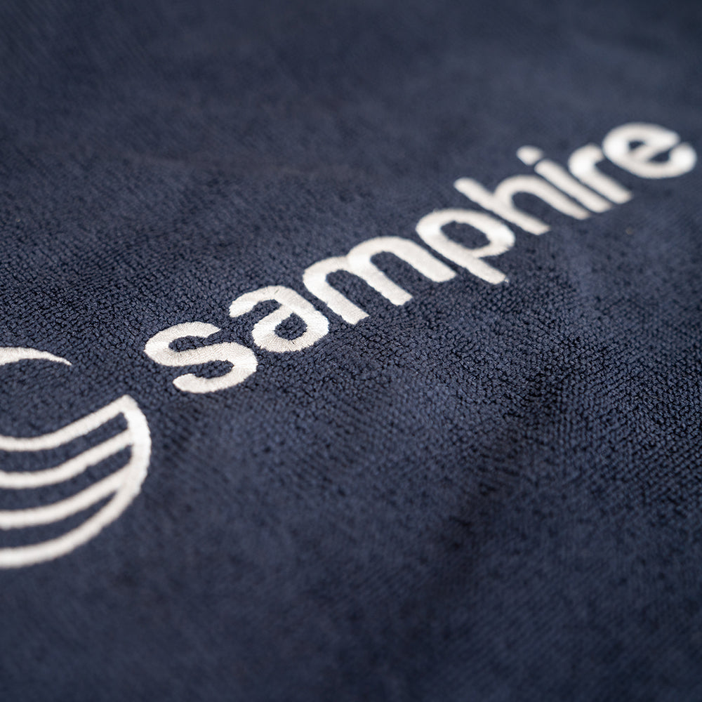 Samphire - Towel Short Sleeve Changing Robe (Atlantis Navy)