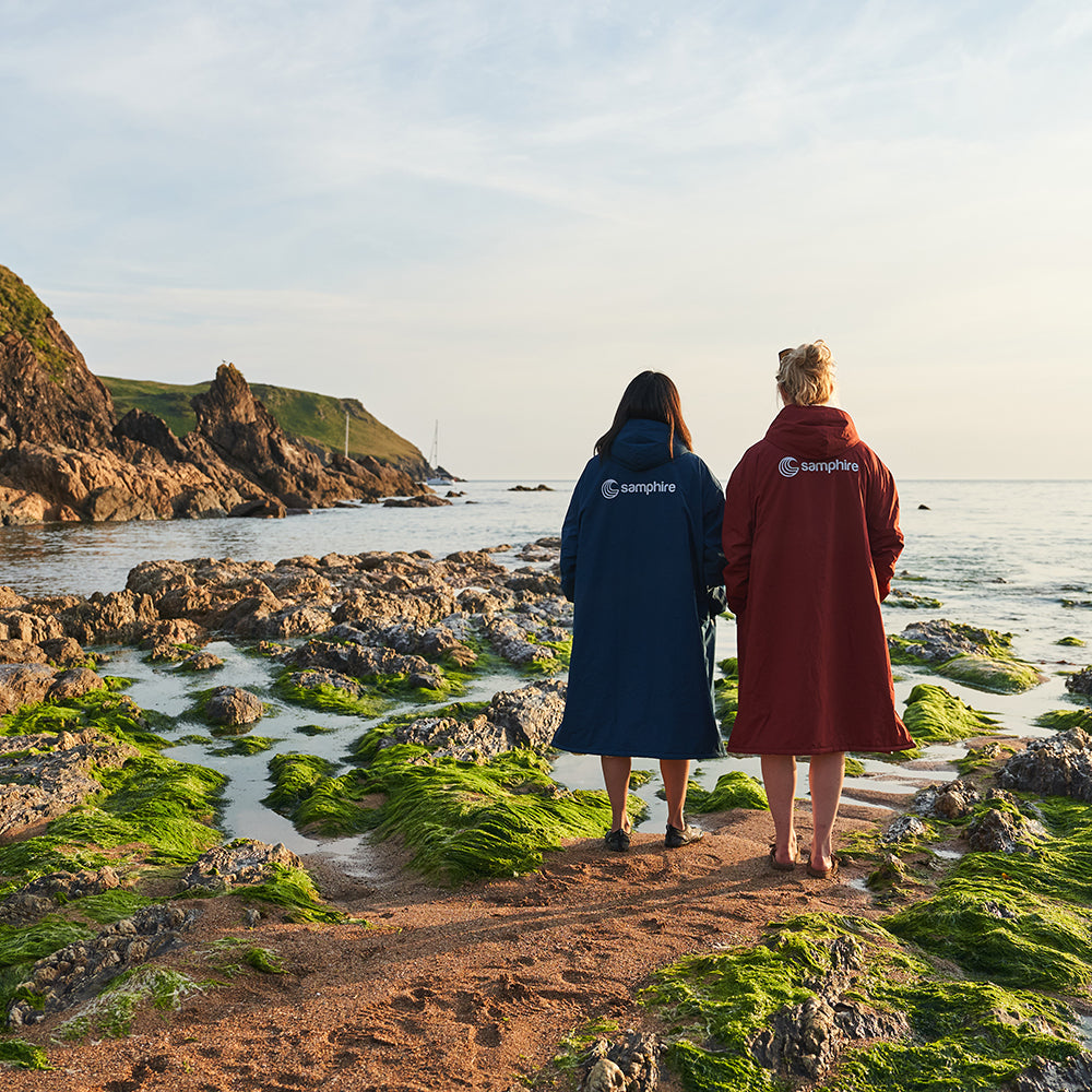 Samphire - Weatherproof Long Sleeve Changing Robe (Atlantis Navy)