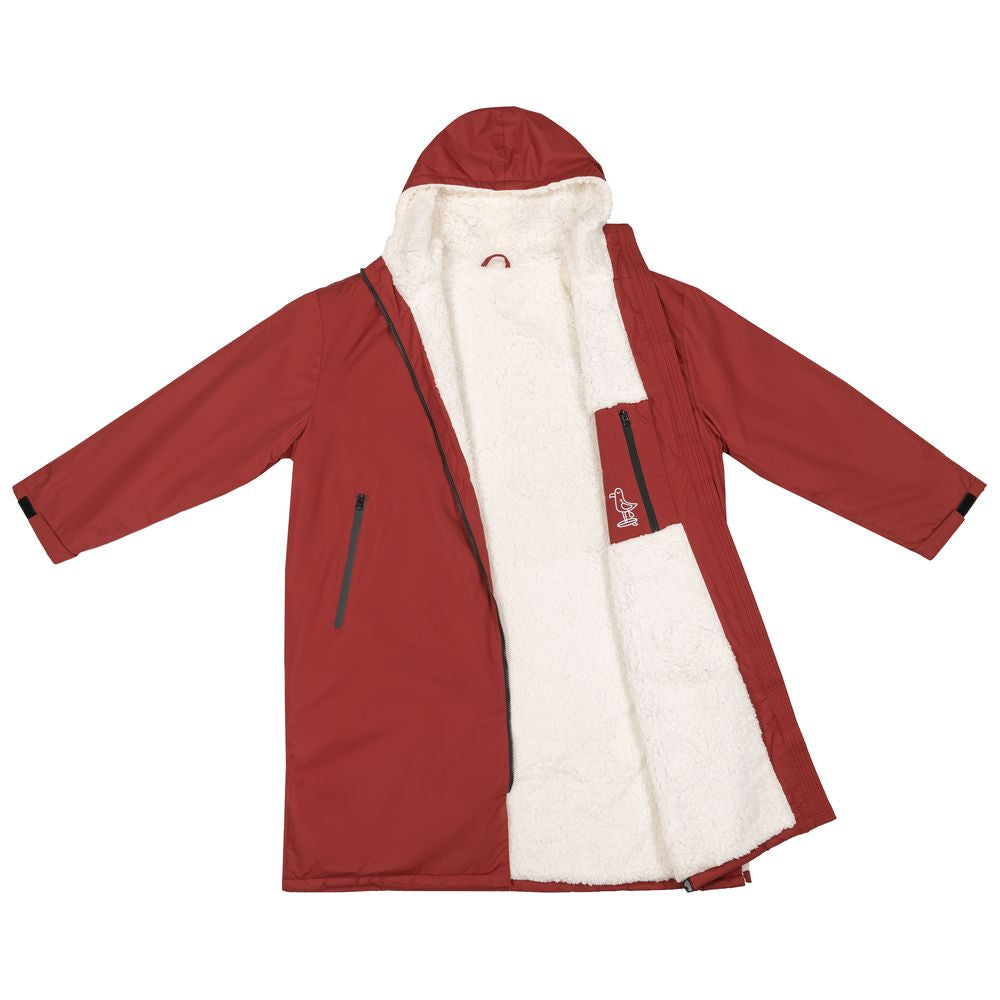 Samphire - Weatherproof Long Sleeve Changing Robe (Deep Red)