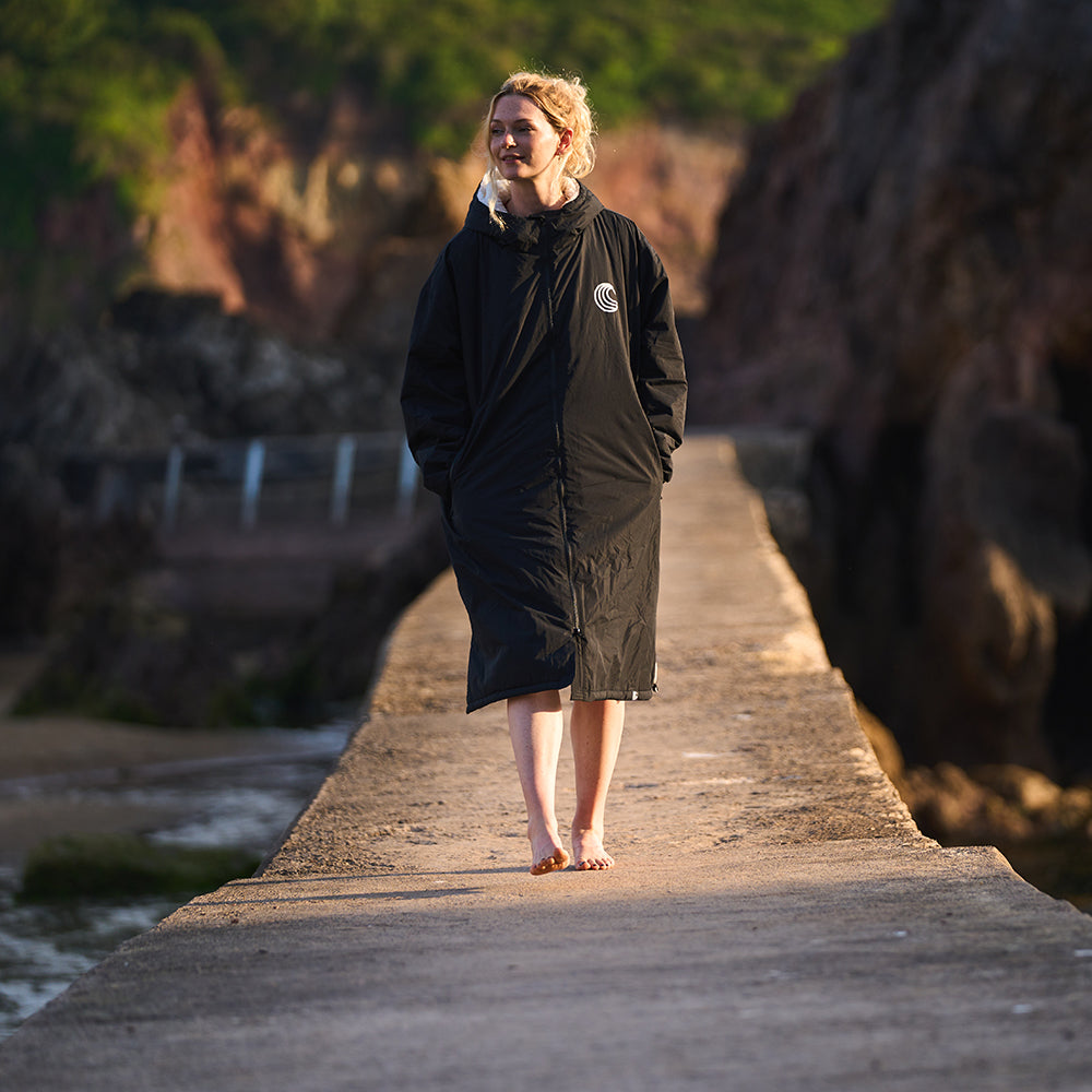 Samphire - Weatherproof Long Sleeve Changing Robe (Ink Black)