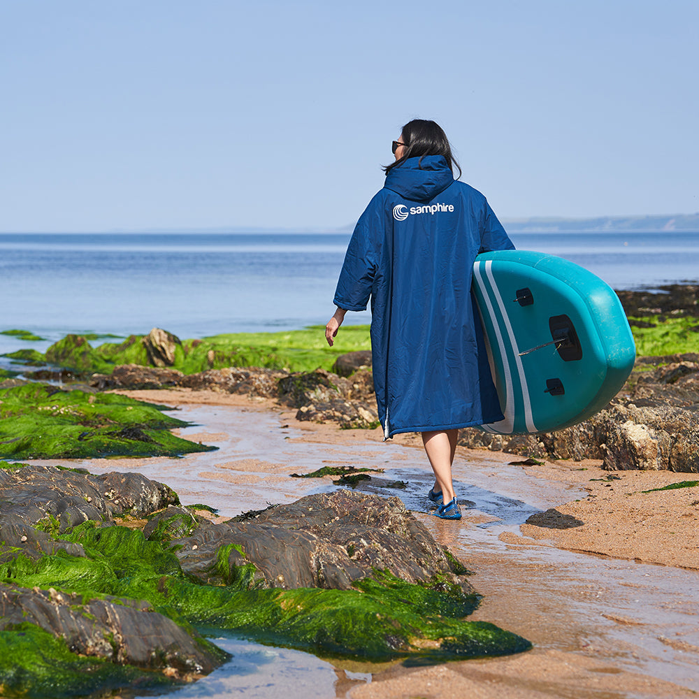 Samphire - Weatherproof Short Sleeve Changing Robe (Atlantis Navy)