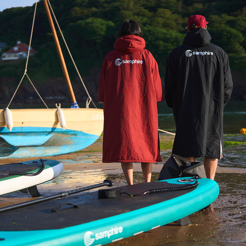 Samphire - Weatherproof Short Sleeve Changing Robe (Deep Red)